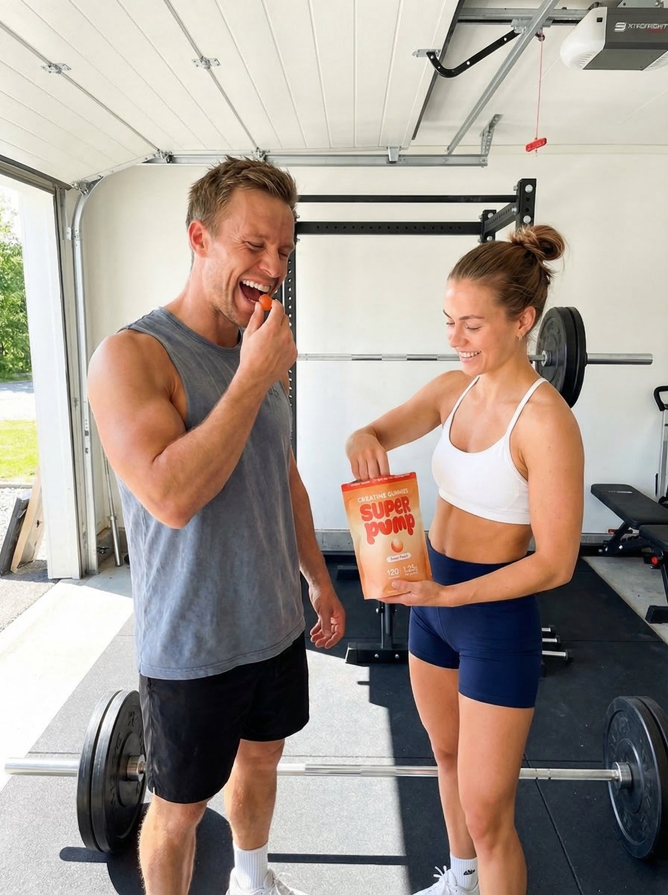 Super Pump kreatin gummies for styrke og ytelse